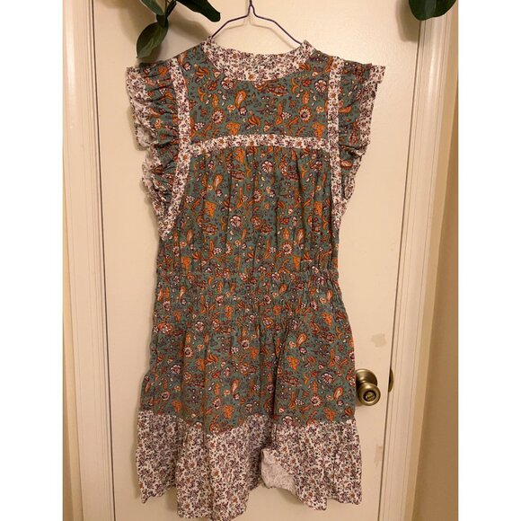 Universal Thread Dress Prarie Boho~Cotton Dress Size M - Picture 3 of 16